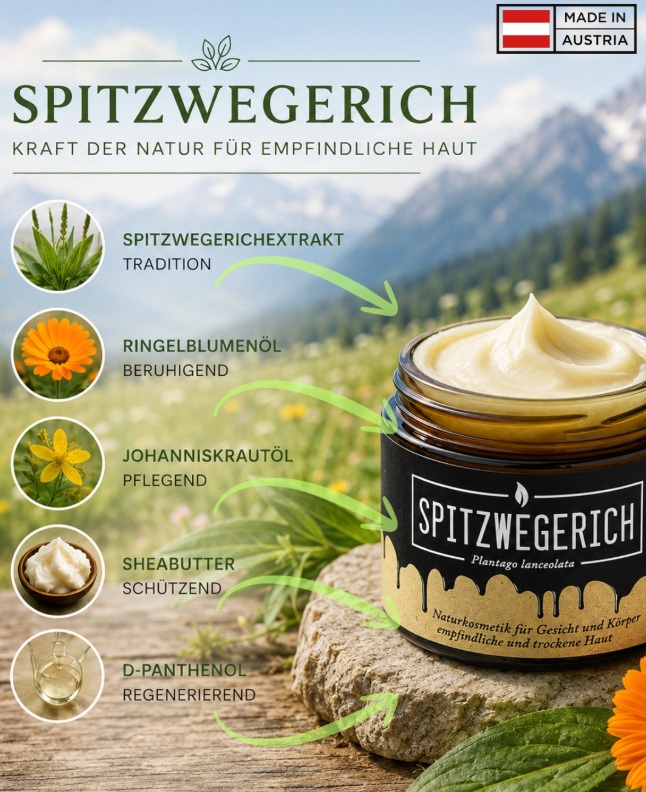 Spitzwegerich Salbe kaufen – Wirkung bei empfindlicher Haut | Österreich – Bild 3